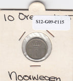 S12-G09-0115 Noorwegen 10 ore 1955  VF KM396