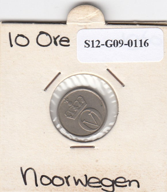 S12-G09-0116 Noorwegen 10 ore 1960  VF KM411