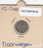 S12-G09-0118 Noorwegen 10 ore 1964  VF KM411