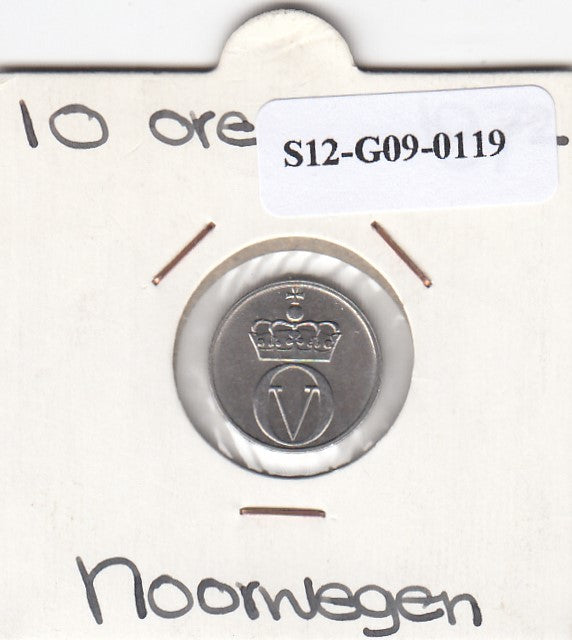 S12-G09-0119 Noorwegen 10 ore 1972  XF KM411