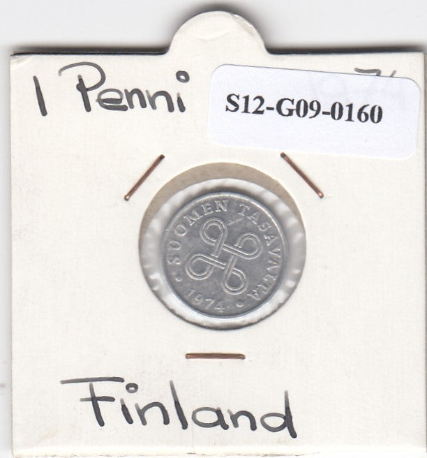 S12-G09-0160 Finland 1 penni 1974  VF KM44a