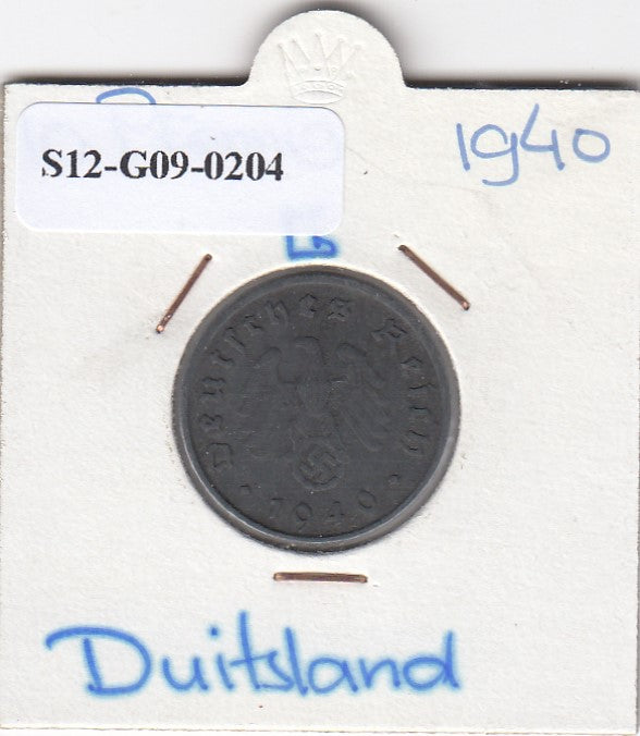 S12-G09-0204 Duitsland 10 pfennig 1940 G VF KM101