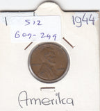 S12-G09-0249 Verenigde Staten 1 cent 1944   KM# 132 VF