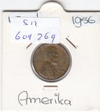 S12-G09-0269 Verenigde Staten 1 cent 1956 D KM# 132 VF