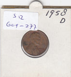 S12-G09-0277 Verenigde Staten 1 cent 1958 D KM# 132 VF