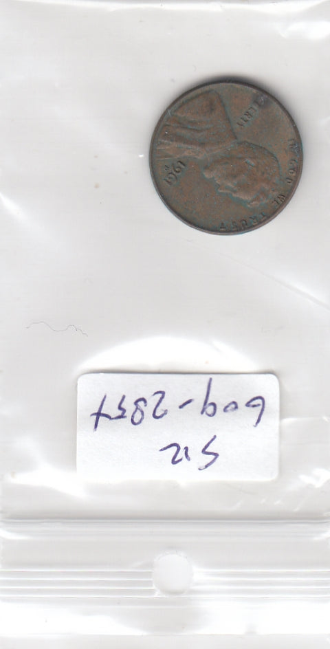 S12-G09-0285X Verenigde Staten 1 cent 1961 D KM# 201 VF Lincoln Cent