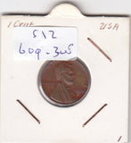 S12-G09-0308 Verenigde Staten 1 cent 1965  KM# 201 VF Lincoln Cent