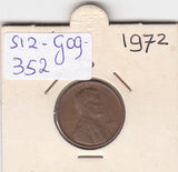 S12-G09-0352 Verenigde Staten 1 cent 1972 D KM# 201 VF Lincoln Cent
