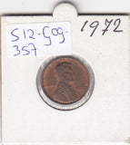 S12-G09-0357 Verenigde Staten 1 cent 1972  KM# 201 VF Lincoln Cent