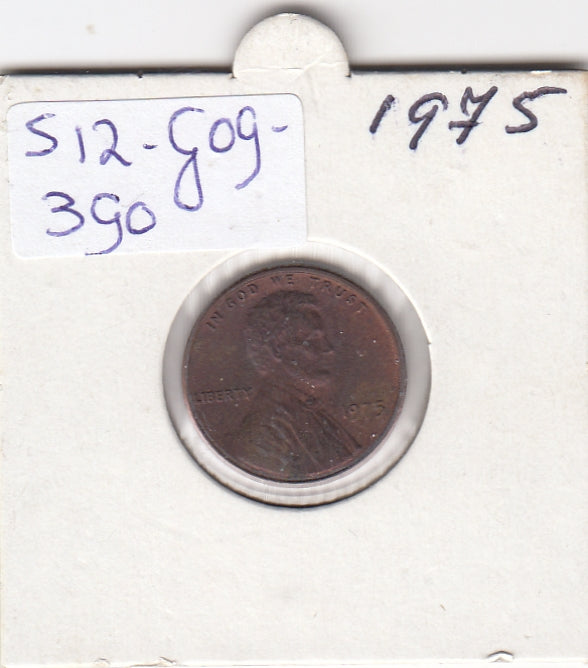 S12-G09-0390 Verenigde Staten 1 cent 1975 KM# 201 XF Lincoln Cent