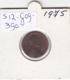 S12-G09-0390 Verenigde Staten 1 cent 1975 KM# 201 XF Lincoln Cent