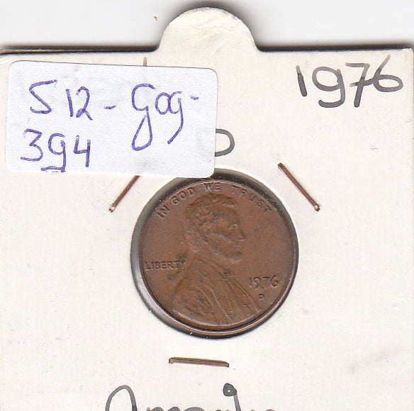 S12-G09-0394 Verenigde Staten 1 cent 1976  KM# 201 XF Lincoln Cent