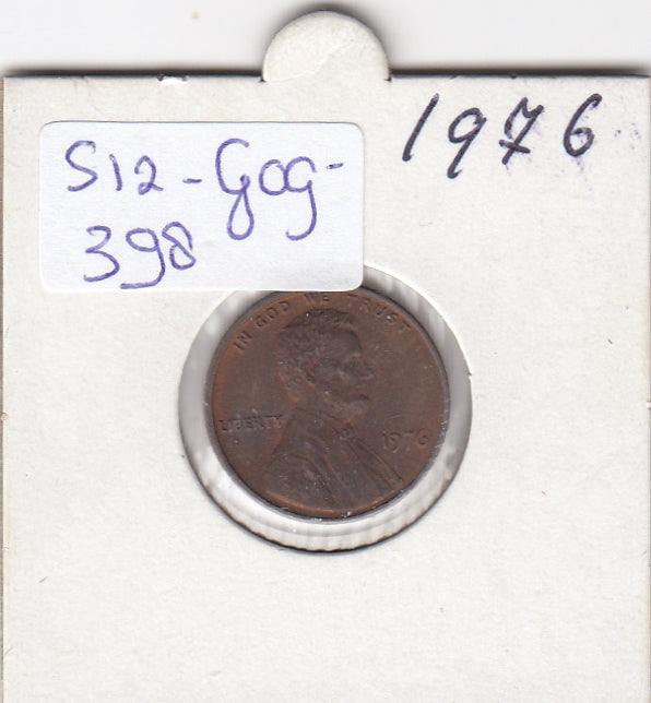 S12-G09-0398 Verenigde Staten 1 cent 1976  KM# 201 XF Lincoln Cent