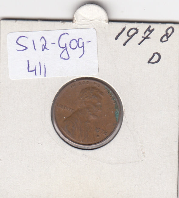S12-G09-0411 Verenigde Staten 1 cent 1978 D KM# 201 ZG Lincoln Cent