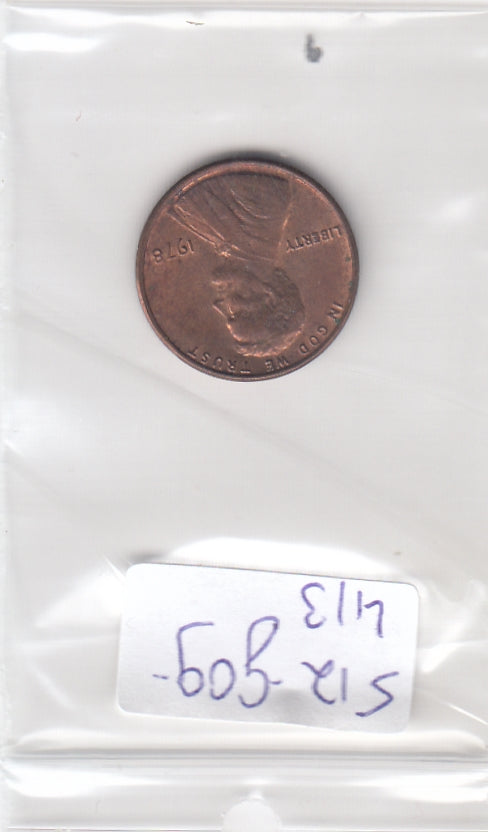 S12-G09-0413 Verenigde Staten 1 cent 1978 D KM# 201 VF Lincoln Cent