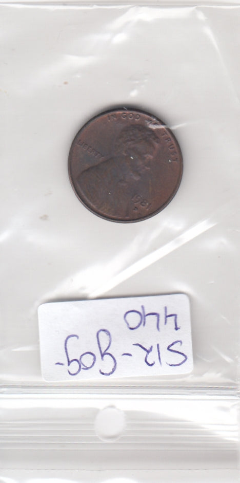 S12-G09-0440 Verenigde Staten 1 cent 1981 D KM# 201 XF Lincoln Cent