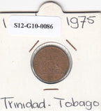 S12-G10-0086 Trinidad en Tobago 1 cent 1975   VF KM25