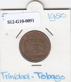 S12-G10-0091 Trinidad en Tobago 5 cent 1980   VF KM30