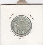 S12-G10-0142 Zwitserland 1 frank 1964 XF/UNC KM# 24 zilver