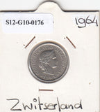 S12-G10-0176 Zwitserland 10 rappen 1964 Zfr KM# 27
