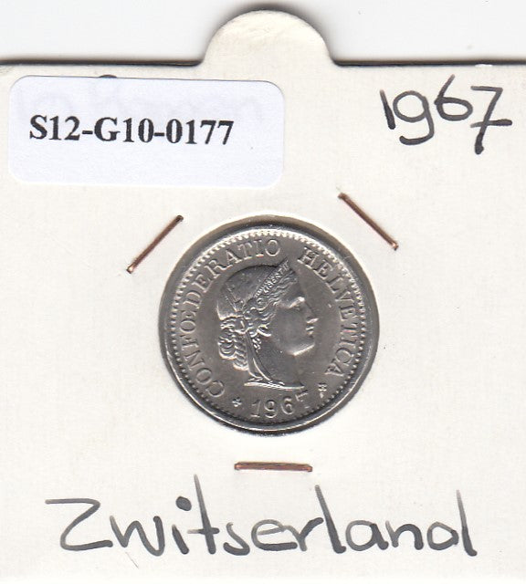 S12-G10-0177 Switzerland 10 rappen 1967  VF KM# 27