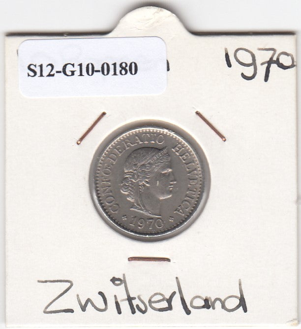 S12-G10-0180 Zwitserland 10 rappen 1970 ZG KM# 27