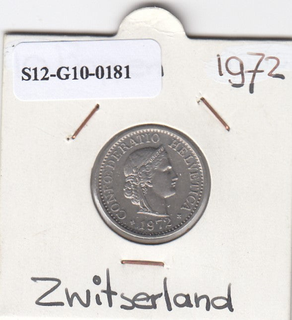 S12-G10-0181 Zwitserland 10 rappen 1972 Zf KM# 27