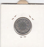 S12-G10-0183 Switzerland 10 rappen 1974  XF KM# 27