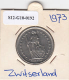 S12-G10-0192 Switzerland 2 francs 1973  VF KM# 21a