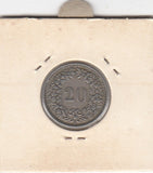 S12-G10-0201 Switzerland 20 rappen 1939  VF KM# 29a