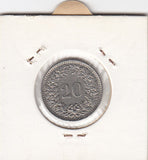 S12-G10-0208 Zwitserland 20 rappen 1962 ZFL KM# 29a