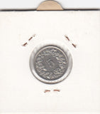 S12-G10-0236 Zwitserland 5 rappen 1957 VF KM# 26