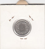 S12-G10-0238 Zwitserland 5 rappen 1959 ZF KM# 26