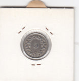 S12-G10-0240 Switzerland 5 rappen 1963  VF KM# 26