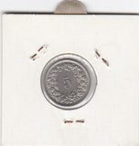 S12-G10-0246 Switzerland 5 rappen 1970  VF/XF KM# 26