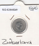 S12-G10-0249 Switzerland 5 rappen 1976  VF/XF KM# 26