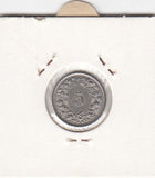 S12-G10-0249 Switzerland 5 rappen 1976  VF/XF KM# 26