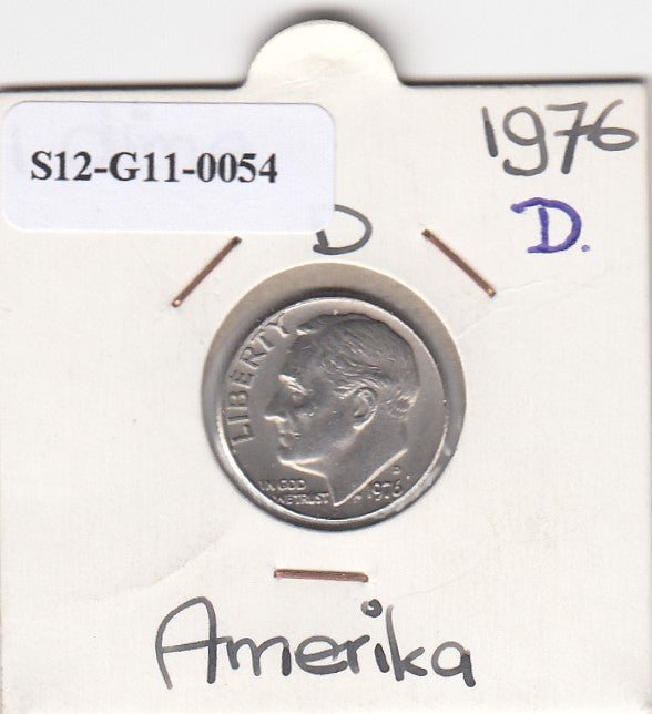 S12-G11-0054 Verenigde staten Dime 1976 D VF/XF KM195A