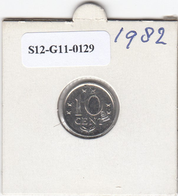 S12-G11-0129 Antillen 10 cent 1982  VF KM10