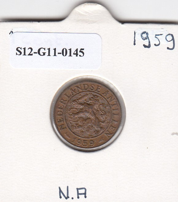 S12-G11-0145 Antillen 1 cent 1959  XF KM1