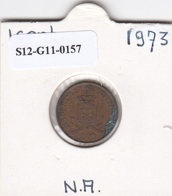 S12-G11-0157 Antillen 1 cent 1973  XF KM8