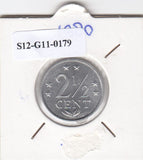 S12-G11-0179 Antillen 2 1/2 cent 1980  VF+ KM9a
