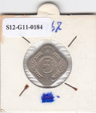 S12-G11-0184 Antillen 5 cent 1967  XF KM6