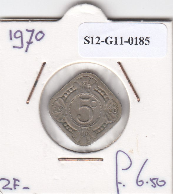 S12-G11-0185 Antillen 5 cent 1970  VF KM6