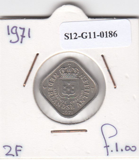 S12-G11-0186 Antillen 5 cent 1971  VF/XF KM13