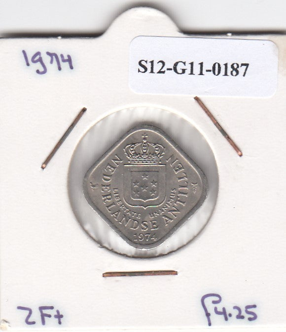 S12-G11-0187 Antillen 5 cent 1974  XF KM13