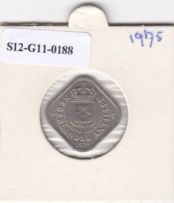 S12-G11-0188 Antillen 5 cent 1975  VF+ KM13