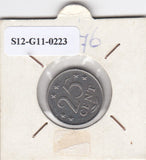 S12-G11-0223 Antillen 25 cent 1976  VF KM11