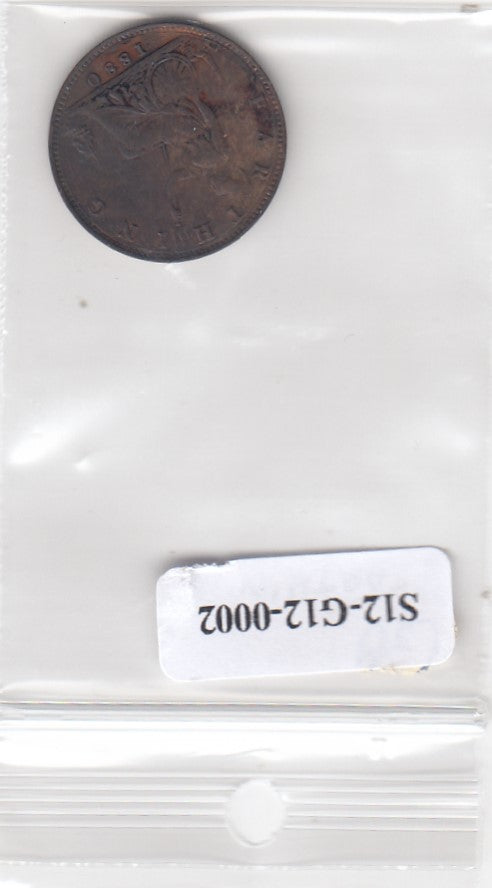 S12-G12-0002 Verenigd Koninkrijk 1 farthing 1880  VF KM# 753