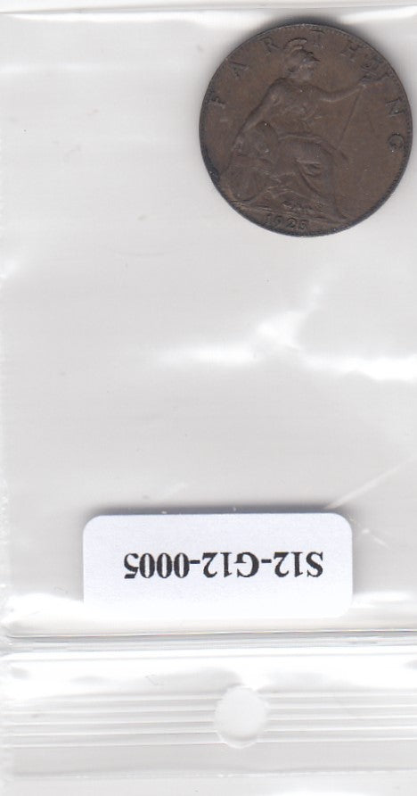 S12-G12-0005 Verenigd Koninkrijk 1 farthing 1925  VF KM# 808